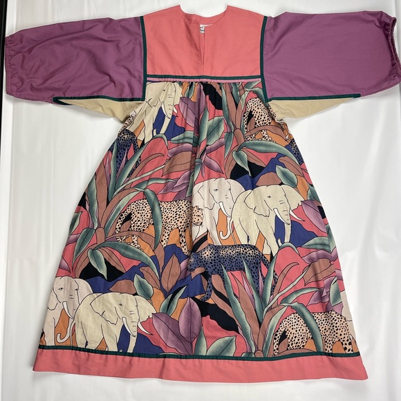 Dresses & Skirts - Vintage Krist Gudnason California Multicolor Jungle Print Dress